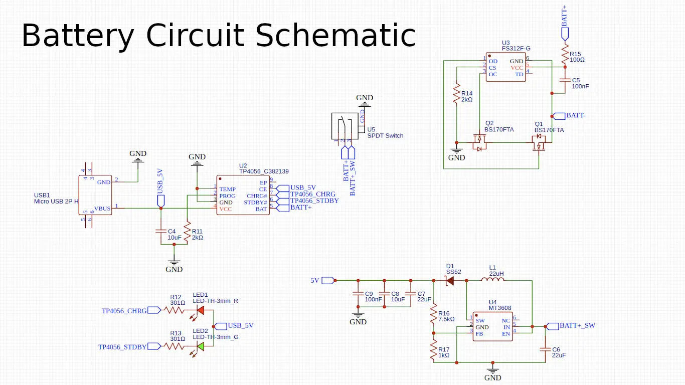 Battery Circuit Schematic