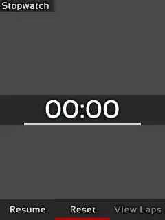 Stopwatch Reset