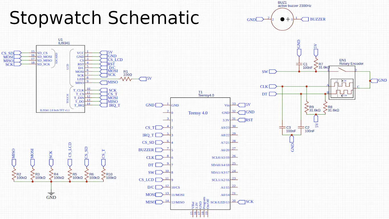 Stopwatch Schematic